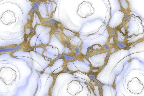 Abstract blue background with gold powder Stock Illustration