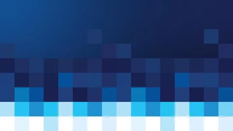 Abstract Blue Background with Gradient Squares and Digital Pattern Stock Illustration
