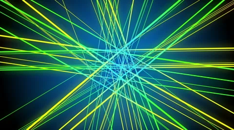 Abstract blue background, green line Stock Footage 52924856