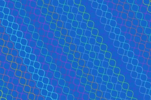 Abstract blue background with hexagon pattern and digital design 库存插图