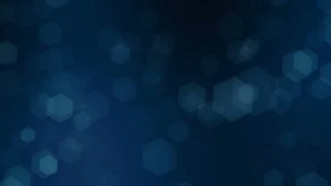 Abstract blue background with hexagon shapes moving Stock Footage 97698746
