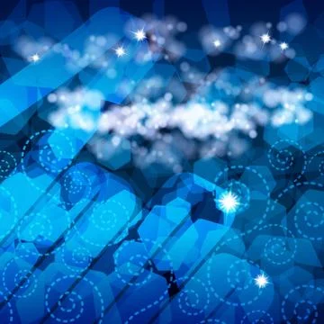 Abstract blue background Stock Illustration