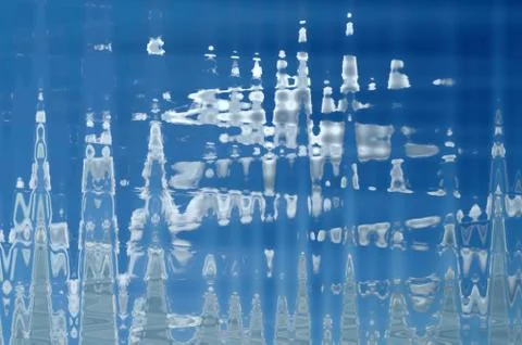 Abstract blue background. Stock Illustration