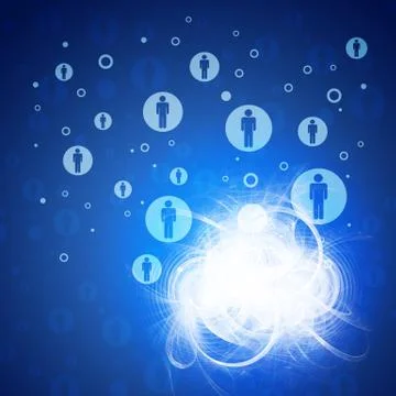 Abstract blue background Stock Illustration