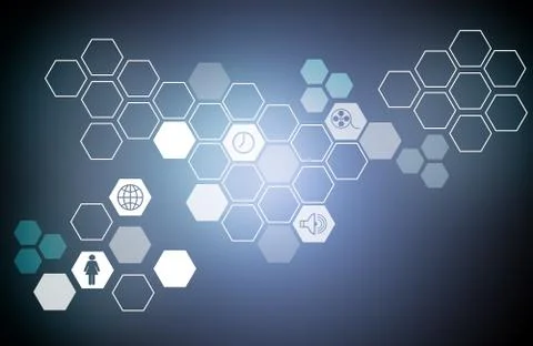 Abstract blue background Stock Illustration