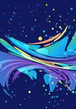 Abstract blue background Stock Illustration