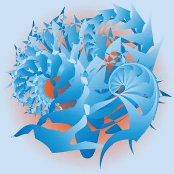 Abstract Blue Background Stock Illustration