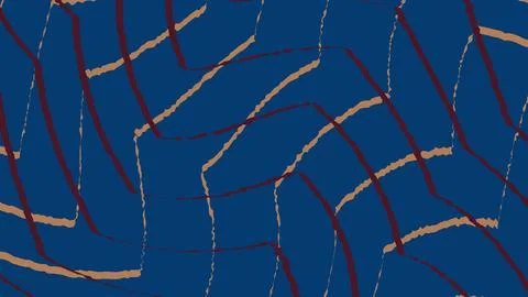 Abstract blue background with intersecting orange lines Stock Illustration