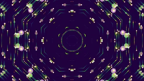 Abstract Blue Background. Kaleidoscope. Loop Stock Footage 73765347