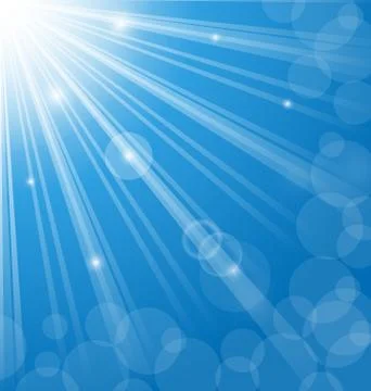 Abstract blue background with  lens flare Stock Illustration