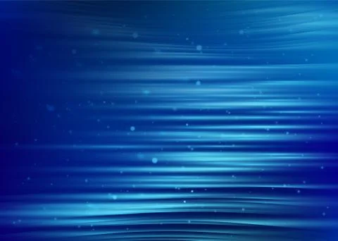 Abstract blue background with light dot particles and lines effect. Speed motion Illustrazione stock