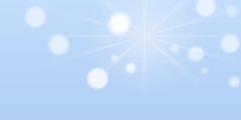 Abstract blue background with light rays and soft bokeh Stock Illustration