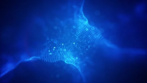 Abstract blue Background of lights Vídeos de archivo 296535398