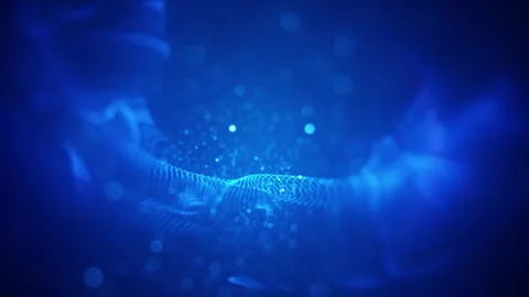 Abstract blue Background of lights Stock Footage 296535399