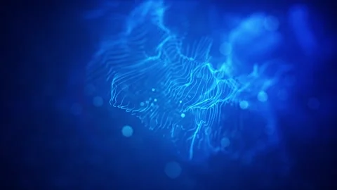 Abstract blue Background of lights Vídeos de archivo 296535400