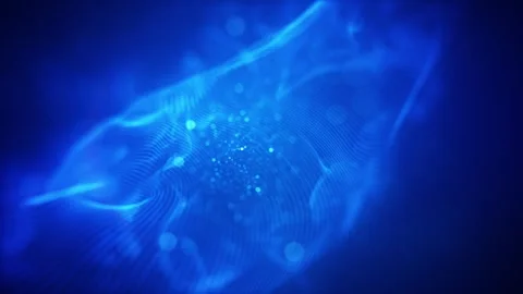 Abstract blue Background of lights Stock Footage 296535407