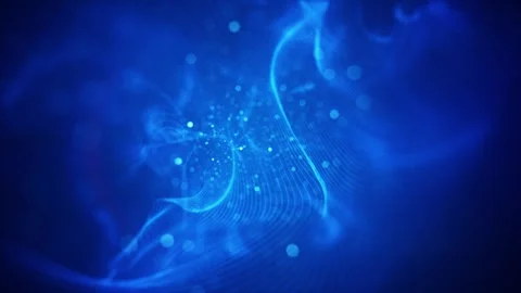 Abstract blue Background of lights Stock Footage 296535422