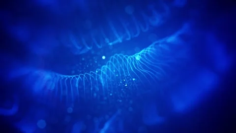 Abstract blue Background of lights Stock Footage 296535454