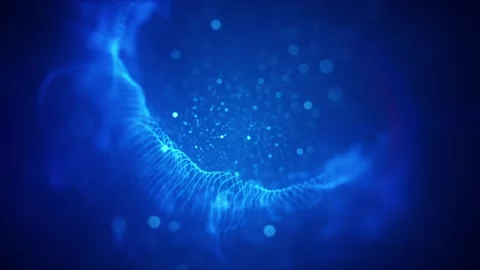 Abstract blue Background of lights Stock Footage 296535458