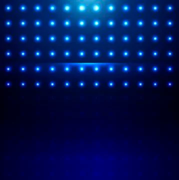 Abstract blue background with lights Stock Illustration