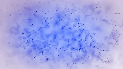 Abstract blue background with lines and dots Stock Footage 66563018