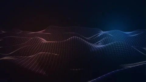 Abstract blue background with lines Stock-Footage 302023206