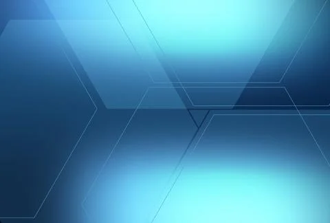 Abstract blue background with multiple hexagonal line strokes concept series 스톡 일러스트