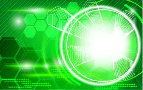 Abstract blue background, new technologies, lens Stock Illustration