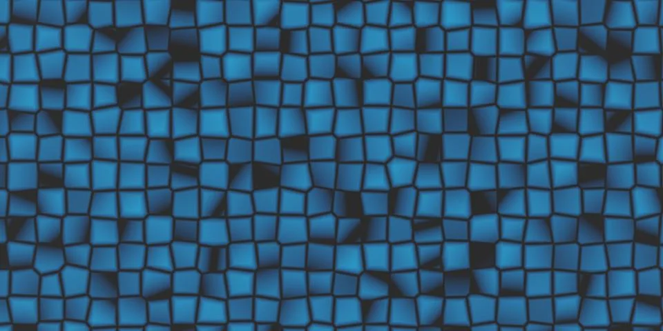 Abstract blue background, old mosaic Illustrazione stock