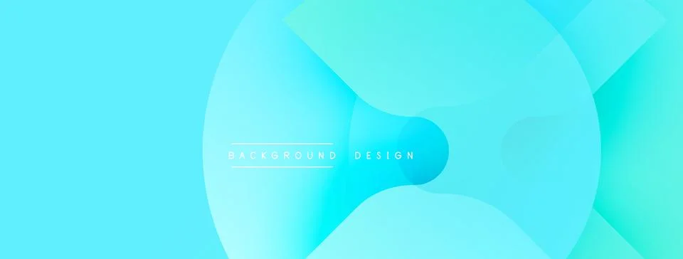 Abstract blue background. Overlapping circles create dynamic visual effect. Stock Illustration