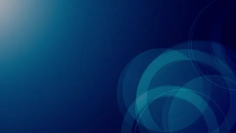 Abstract blue background with overlapping circular shapes loopable animation 動画素材 313833048