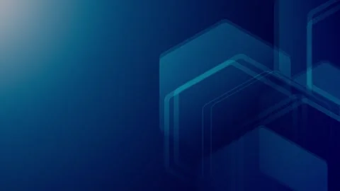 Abstract blue background with overlapping hexagonal outlines 스톡 동영상 313833038