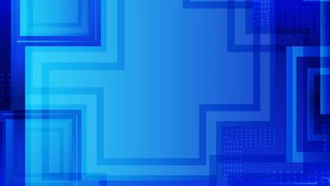 Abstract Blue Background With Overlapping Rectangles and Digital Elements 스톡 일러스트