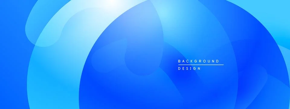 Abstract blue background. Overlapping shapes create dynamic visual effect. Stock Illustration