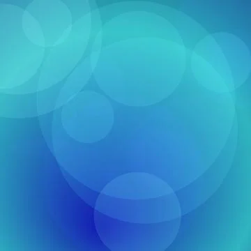 Abstract Blue Background with Overlapping Translucent Circles and Soft Grad.. Illustrazione stock