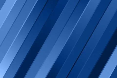 Abstract blue background with paper cut abstract geometric shapes. Dynamic Stock Illustration