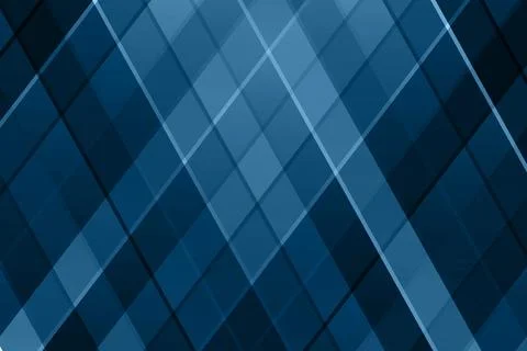 Abstract blue background with paper cut abstract geometric shapes. Dynamic Stock Illustration