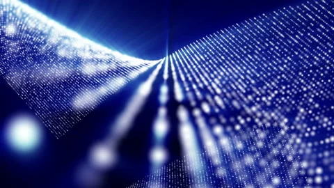 Abstract blue background of particles. computer graphics Stock Footage 89428356