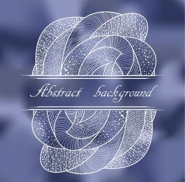 Abstract blue background with pattern. Stock Illustration