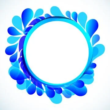 Abstract blue background with place for your text Stock Illustration