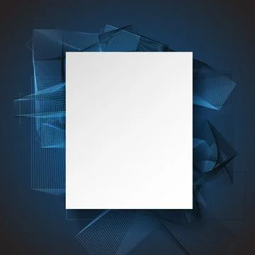 Abstract blue  background with place for your content Stock Illustration