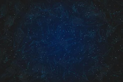 Abstract blue background. Polygonal low poly wireframe illustration looks like Stock Illustration