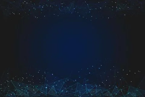 Abstract blue background. Polygonal low poly wireframe illustration looks like Stock Illustration