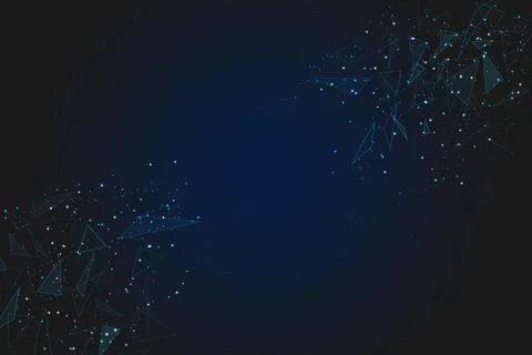 Abstract blue background. Polygonal low poly wireframe illustration looks like Stock Illustration