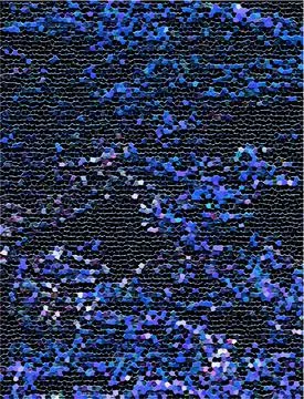 Abstract. Blue background. Polygons of the cell. Connecting points and lines 스톡 일러스트