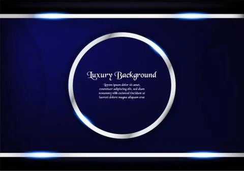 Abstract blue background in premium concept with copy space.Template design f Stock Illustration