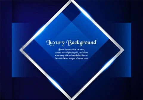 Abstract blue background in premium concept with copy space.Template design f Stock Illustration