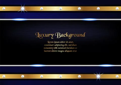 Abstract blue background in premium concept with copy space.Template design f Stock-Illustration