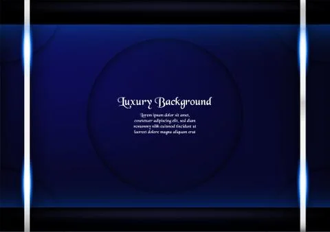 Abstract blue background in premium concept with copy space.Template design f Stock Illustration