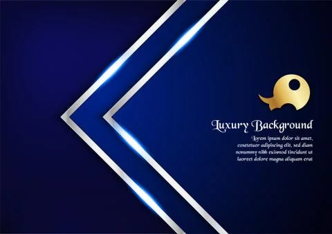Abstract blue background in premium concept with copy space.Template design f Stock Illustration